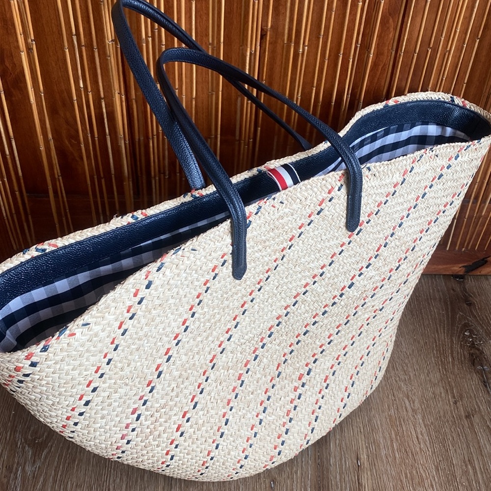 Thom Browne raffia tote - Picture 5 of 7